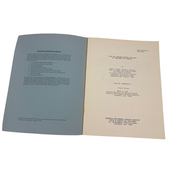 Field And Laboratory Methods Applicable To Overburdens & Minesoils 1978 EPA - Picture 3 of 9